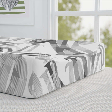 Luxurious Personalized Baby Changing Pad Cover by Maison d'Elite: A Touch of Elegance for Your Nursery