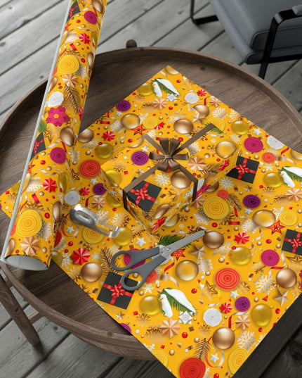 Exquisite 3D Luxury Christmas Gift Wrap Collection: Matte & Satin Options