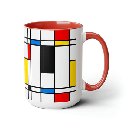 Sophisticated Dual-Tone Ceramic Coffee Cups - Morning Indulgence Series