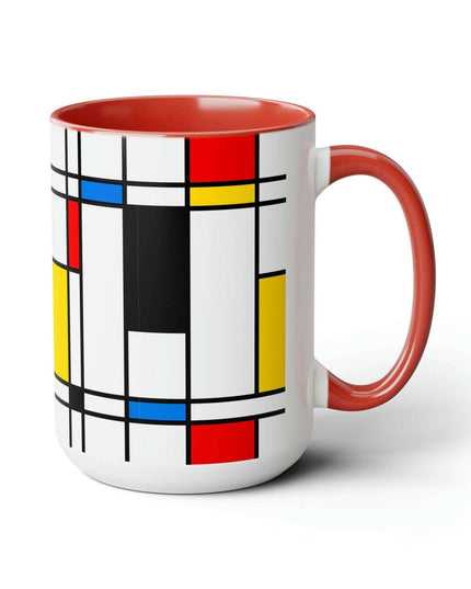 Sophisticated Dual-Tone Ceramic Coffee Cups - Morning Indulgence Series