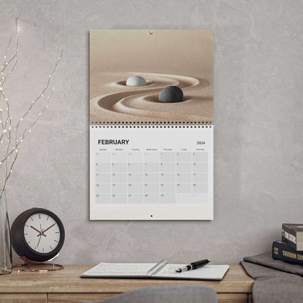 Zen Masterpieces 2024 Artistic Wall Calendar - Elevate Your Space with Elegance