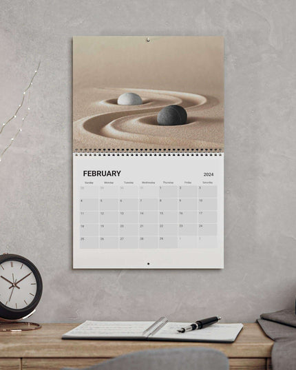 Zen Masterpieces 2024 Artistic Wall Calendar - Elevate Your Space with Elegance