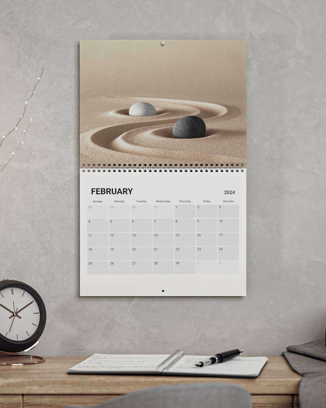 Zen Masterpieces 2024 Artistic Wall Calendar - Elevate Your Space with Elegance