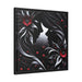 Elegant LOVE - Matte Canvas Print in Black Pinewood Frame for Sophisticated Home Decor