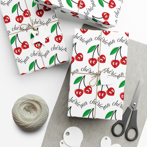 Cherry Blossom Dreams - Elegant USA-Made Gift Wrap Set with Matte & Satin Finishes | Sustainable & Varying Sizes
