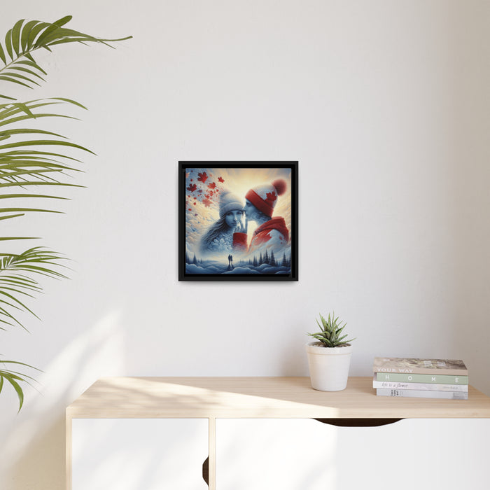 Elegant Whisper Matte Canvas Art - Sustainable Home Decor Piece