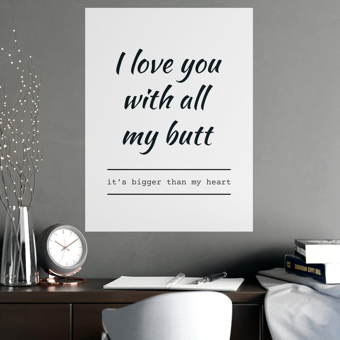 Expressive Matte Art Prints: Infuse Your Space with Love and Elegance