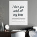 Expressive Love-Filled Matte Posters for Stylish Home Decor