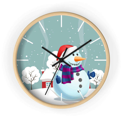 Elegant Wooden Framed Wall Clock - A Perfect Addition to Upscale Decor