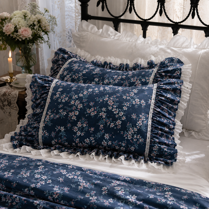 JullietteDream Luxury Ruffle Lace Pillow Cases, Pastoral Print, 2pcs Pillowcases 2pcs-pastoral-print-pillow-case-luxruy-ruffle-lace-pillow-cover-bedding-cushion-cases-home-decor-pillow-sham-satin-pillowcase Home Décor›Decorative Accents›Pillows, Cushions & Inserts›Pillow Cases
