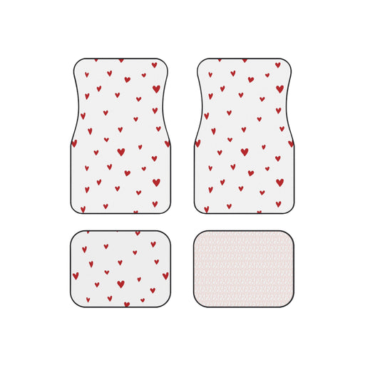Luxury Heart Car Mat Set - Personalized Edition