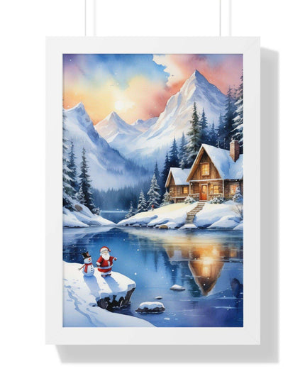 Sustainable Elegance: Eco-Friendly Fantasy Christmas Vertical Wall Art