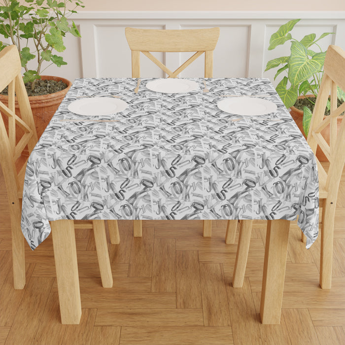 Maison d'Elite Custom Square Tablecloth | Elegant 55.1" x 55.1" Polyester Fabric