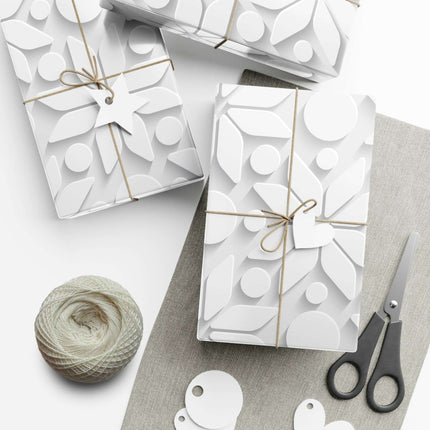 Luxurious 3D Christmas Gift Wrap Set - Maison d'Elite Premium Paper Collection