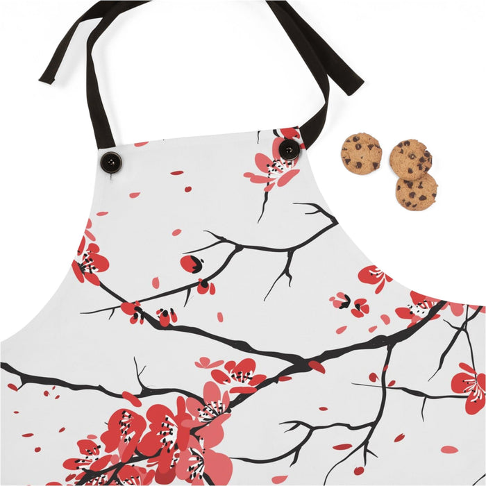 Elite Sakura Blossom Lightweight Kitchen Apron - Chic Cooking Essential