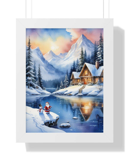 Sustainable Elegance: Eco-Friendly Fantasy Christmas Vertical Wall Art