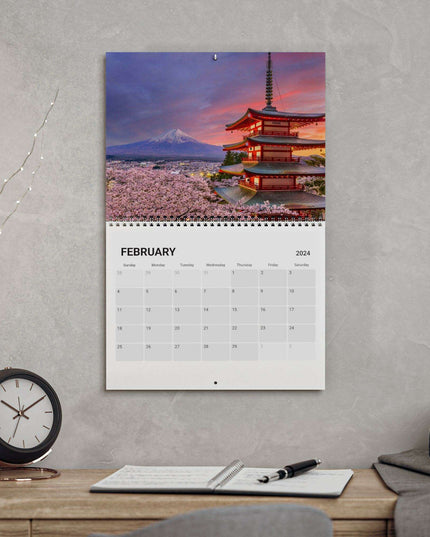 Elegance in Time: Premium Japanese Wall Calendar 2024 with Stunning Imagery