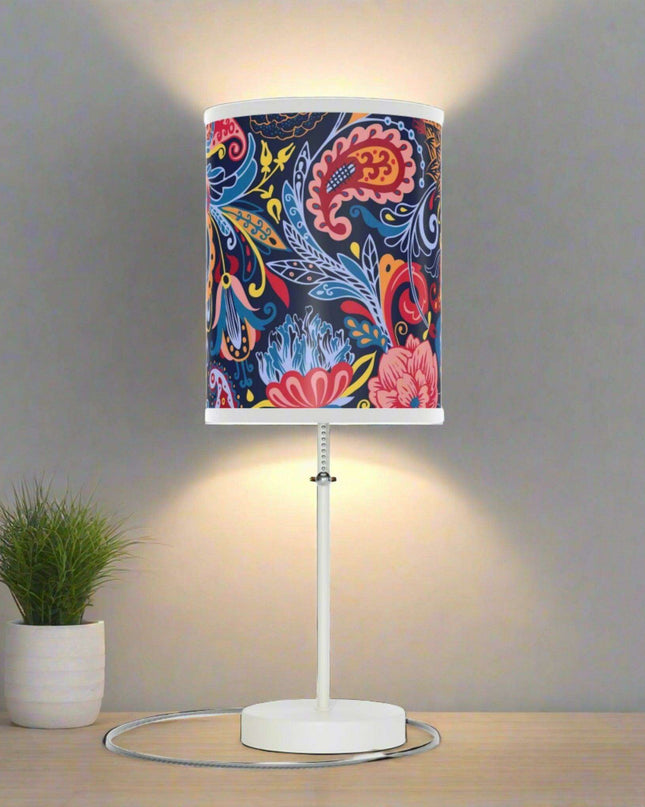 Sophisticated Customization: Maison d'Elite Steel Base Table Lamp with Tailored Trim & Plug Options