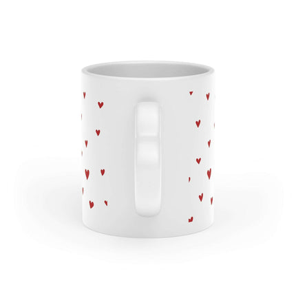Elegant Heart-Shaped Ceramic Coffee Mug with Luxurious Duraglaze Finish