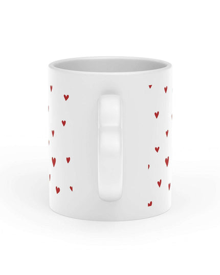 Elegant Heart-Shaped Ceramic Coffee Mug with Luxurious Duraglaze Finish