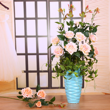 Peekaboo Studio Artificial Rose Flower - Realistic & Long-Lasting Deco