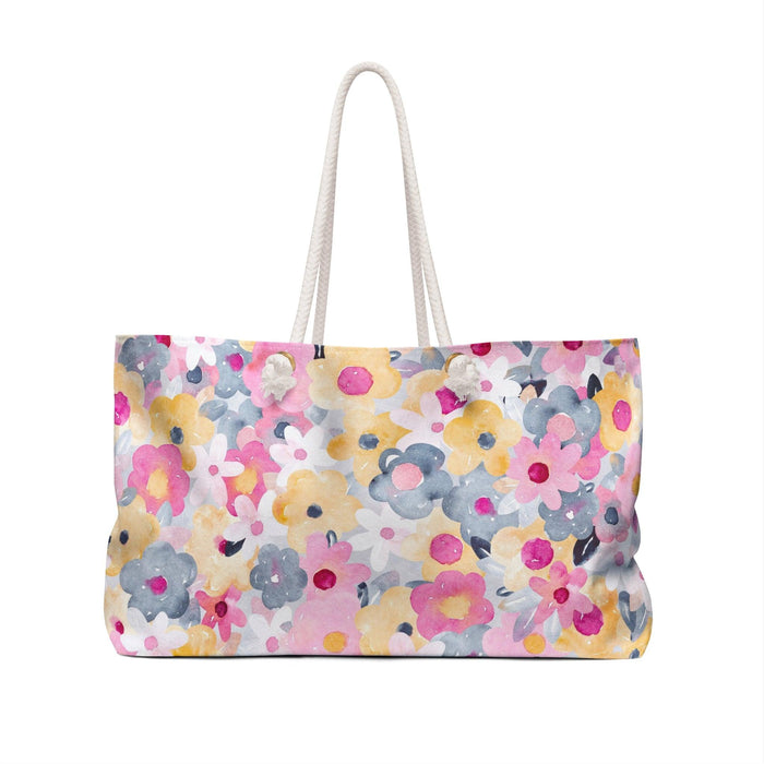 Luxurious Floral Spring Weekender Tote - Your Ultimate Travel Companion