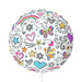 Elegant Matte Mylar Balloon Set - 11" Round and Heart-shaped