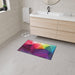 Elite Opulent Contemporary Geometric Floor Mat with Anti-Slip Backing