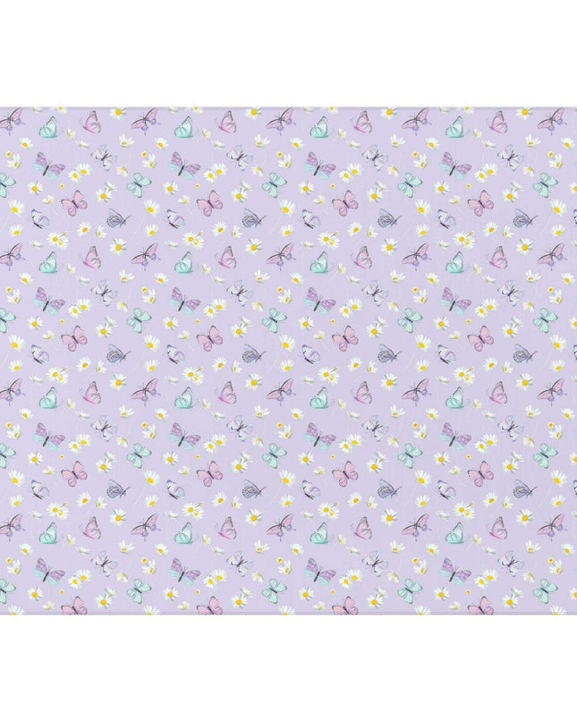 Elegant Poppy Floral Area Rug in Purple - Soft, Non-Slip, Multiple Sizes Available