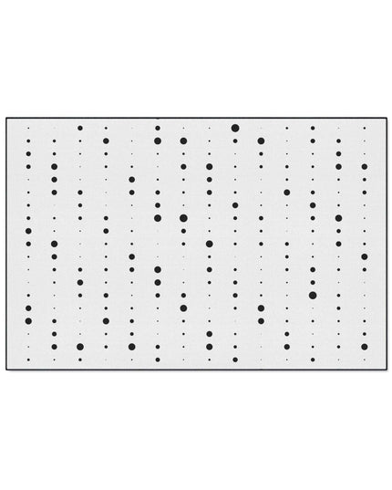 Stylish Non-Slip Black and White Polka Dot Area Rug for Modern Homes