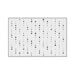 Black and White Polka Dot Accent Rug with Non-Slip Backing