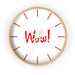 Luxurious Wooden Frame Business Wall Clock - Elegant Timepiece with Vibrant Colors