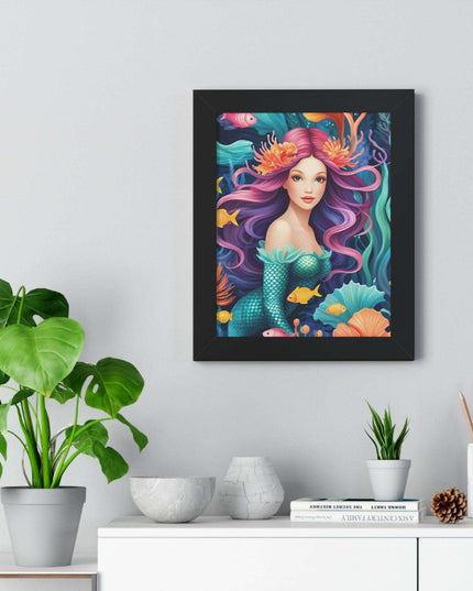 Enchanted Mermaid Retreat Vertical Wall Art - Artisan Designed by Maison d'Elite