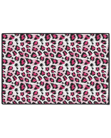 Stylish Pink Leopard Print Area Rug for a Trendy Home Refresh