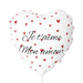 Luxurious Valentine Red Heart Matte Finish Balloon Duo - 11" Round and Heart-shaped