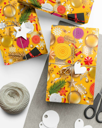 Exquisite 3D Luxury Christmas Gift Wrap Collection: Matte & Satin Options
