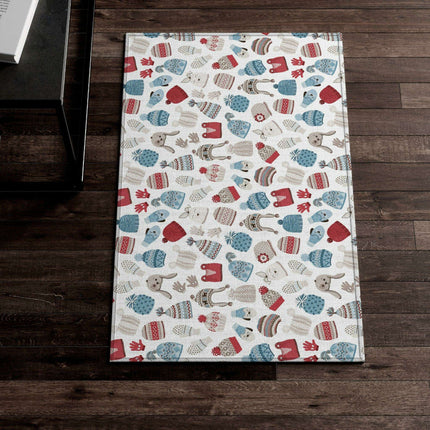 Cozy Elegance: Customizable Winter Wonderland Luxury Rug Collection