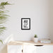 Elegant Matte Canvas Artwork with Sustainable Black Pinewood Frame - Sustainable Sophistication for Your Walls