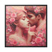 Elegant Valentine Matte Canvas with Black Pinewood Frame