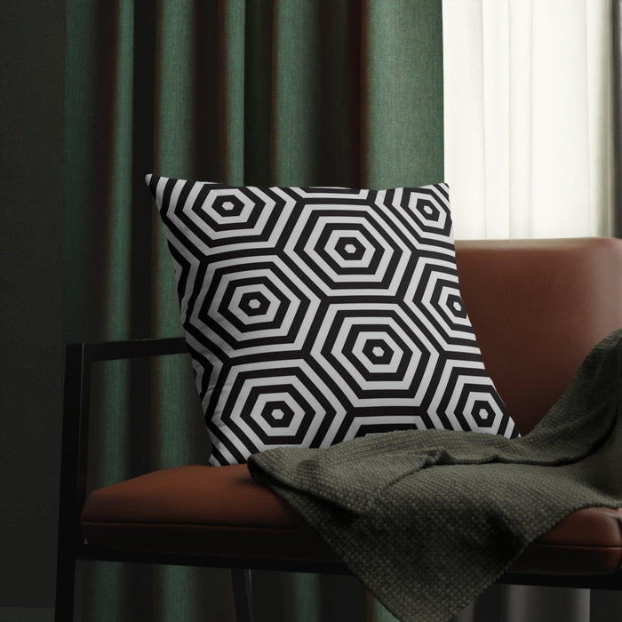 Water-Resistant Geometric Blossom Outdoor Cushions with Effortless-Clean Innovation