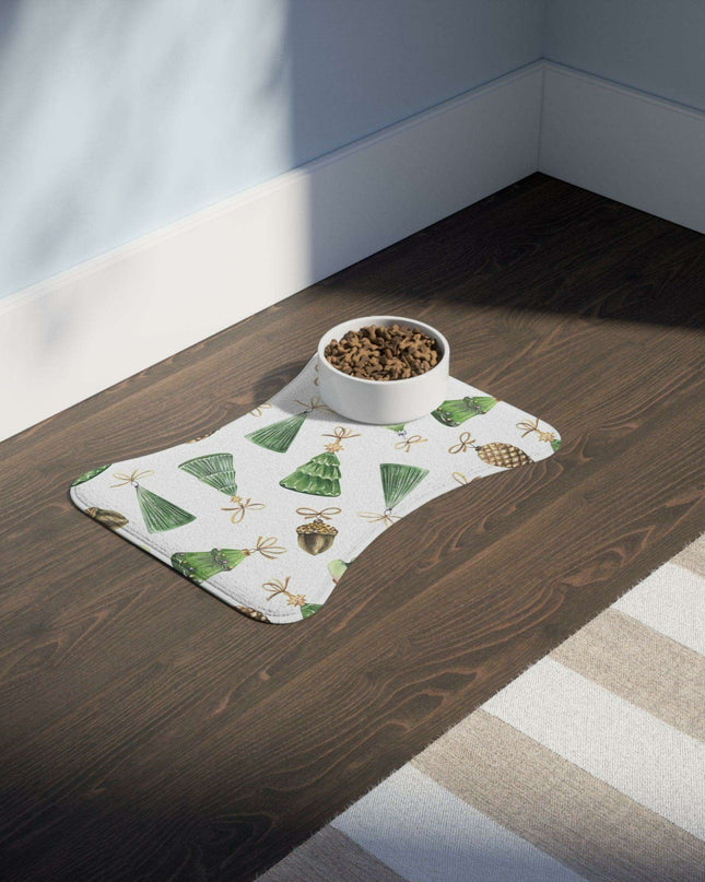 Customizable Whimsical Pet Feeding Mats - Fun Bone & Fish Designs