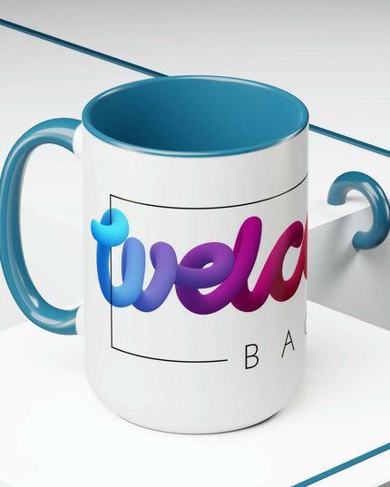 Elegant Two-Tone Ceramic Coffee Mugs from the Maison d'Elite Enigma Collection