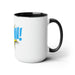 Luxurious Maison d'Elite Enigma Collection Two-Tone Coffee Mugs - 15oz sophisTEAted Indulgence