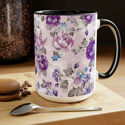 Elegant Duo: Maison Two-Tone Ceramic Coffee Cups