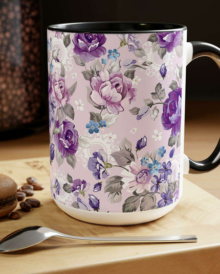 Elegant Duo: Maison Two-Tone Ceramic Coffee Cups