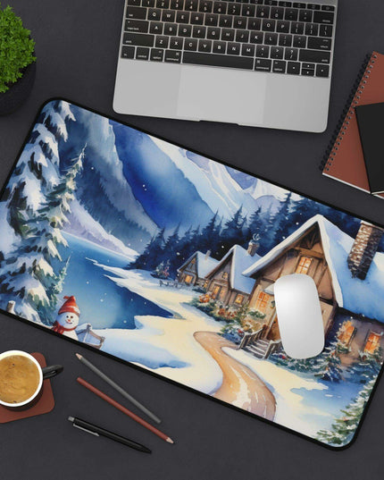 Customizable Festive Neoprene Desk Mat for a Chic Office Makeover