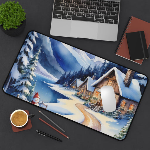 Kireiina Christmas Neoprene Desk Mat - Personalize Your Workspace Printify