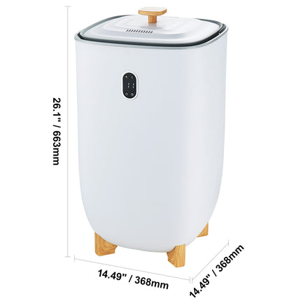 VEVOR 35L Towel Warmer Bucket with LED Screen & Timer - White