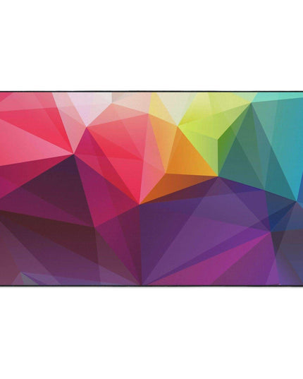 Luxurious Geometric Non-Slip Polyester Floor Mat for Professional Environments