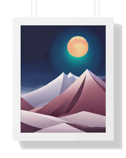 Celestial Harmony Framed Night Sky Artwork - Sustainable Chic for Your Living Space